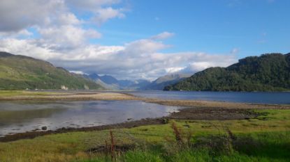 Ardelve looking at the convergence of Lochs Duich, Alsh and Long